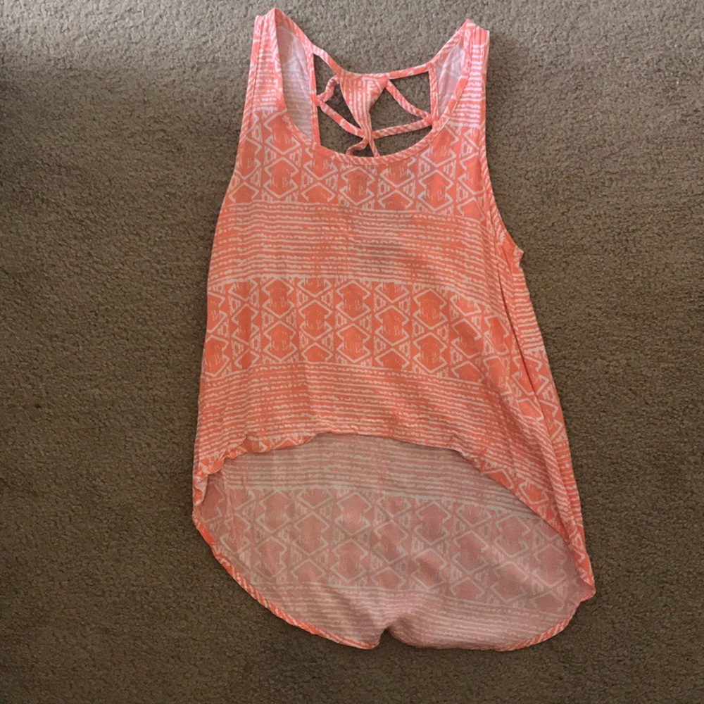 Hi lo crop top tank top